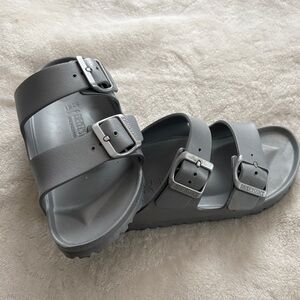 Birkenstock women’s Gray Double-Strap Sandals